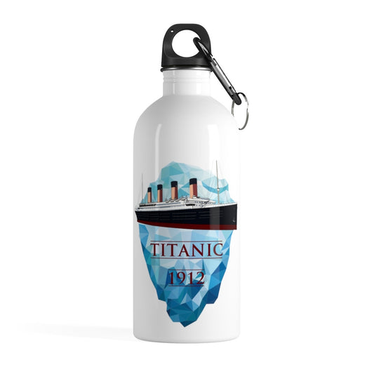 Iceberg & Titanic water bottle, perfect gift for yoga lover, stainless steel water bottle