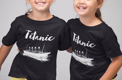 Vintage clothing Titanic, kid's 2-10 years travel shirt, Titanic party gift boy, movie t shirts