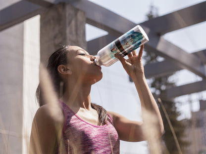 Iceberg & Titanic water bottle, perfect gift for yoga lover, stainless steel water bottle