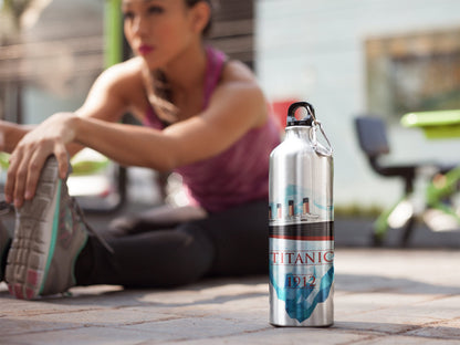 Iceberg & Titanic water bottle, perfect gift for yoga lover, stainless steel water bottle