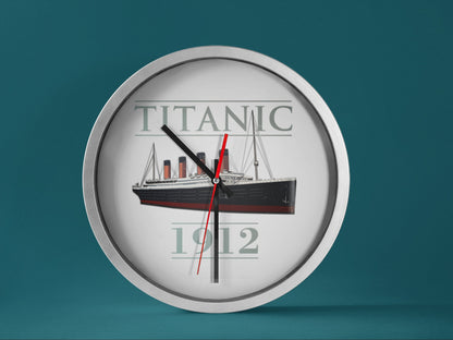 Titanic large wall clock, kitchen wall clock, unique wall clocks, Titanic personalized clock