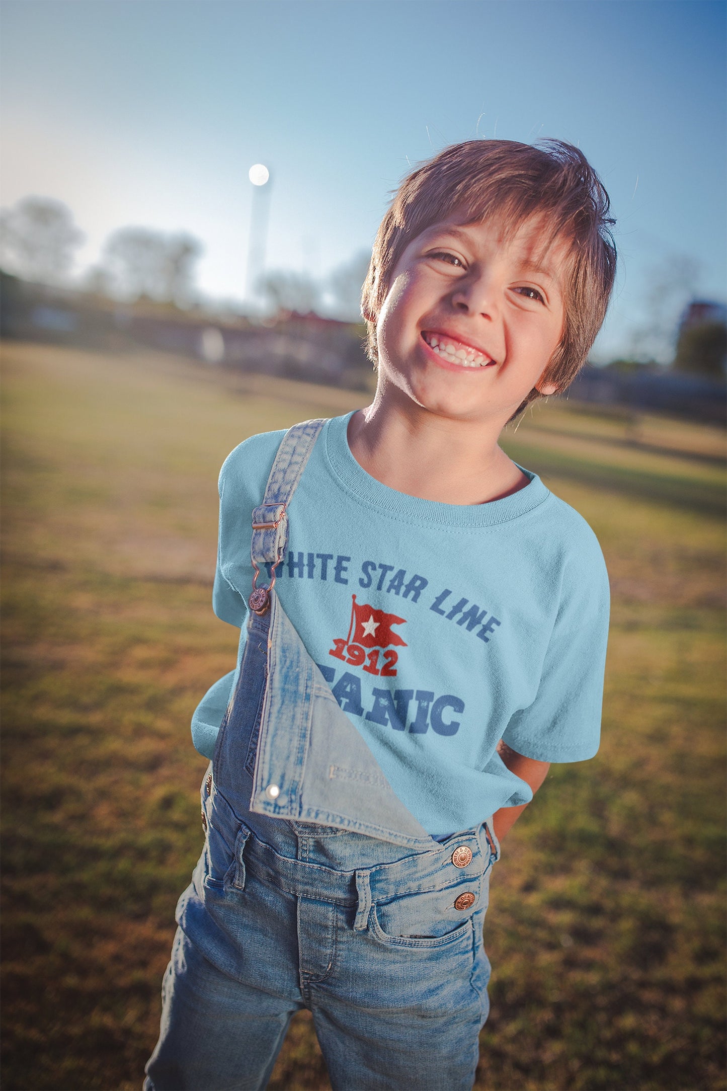 White Star flag Titanic shirt kids & youth 2-10 years, R.M.S Titanic fanatic kid cruise shirt