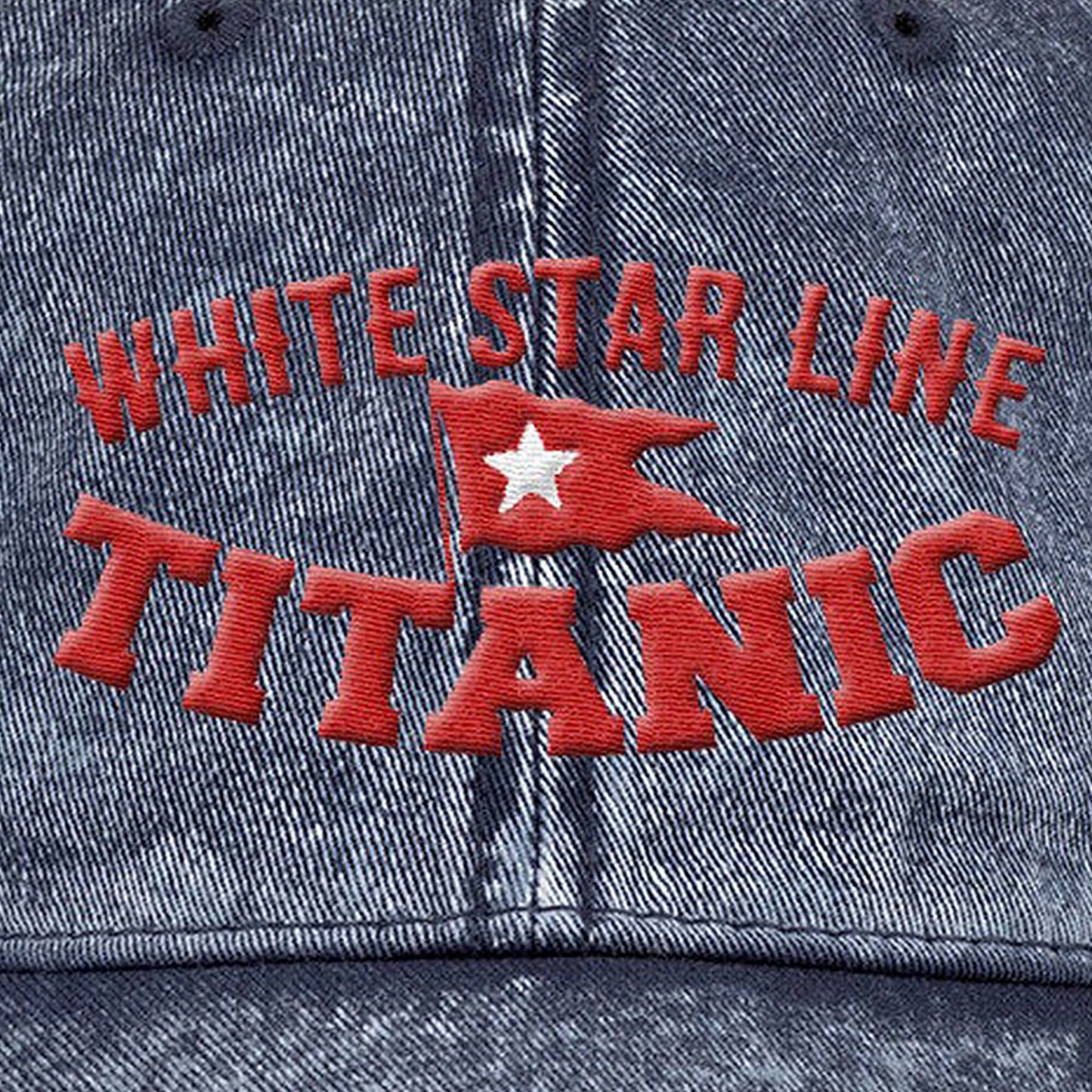 R.M.S Titanic dad hat, white star line embroidery font, Titanic teen boy gift