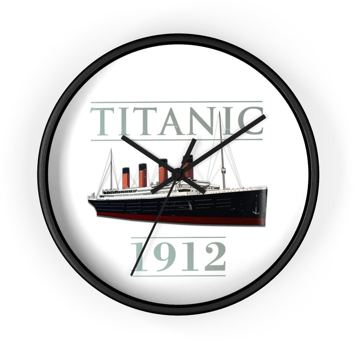 Titanic large wall clock, kitchen wall clock, unique wall clocks, Titanic personalized clock