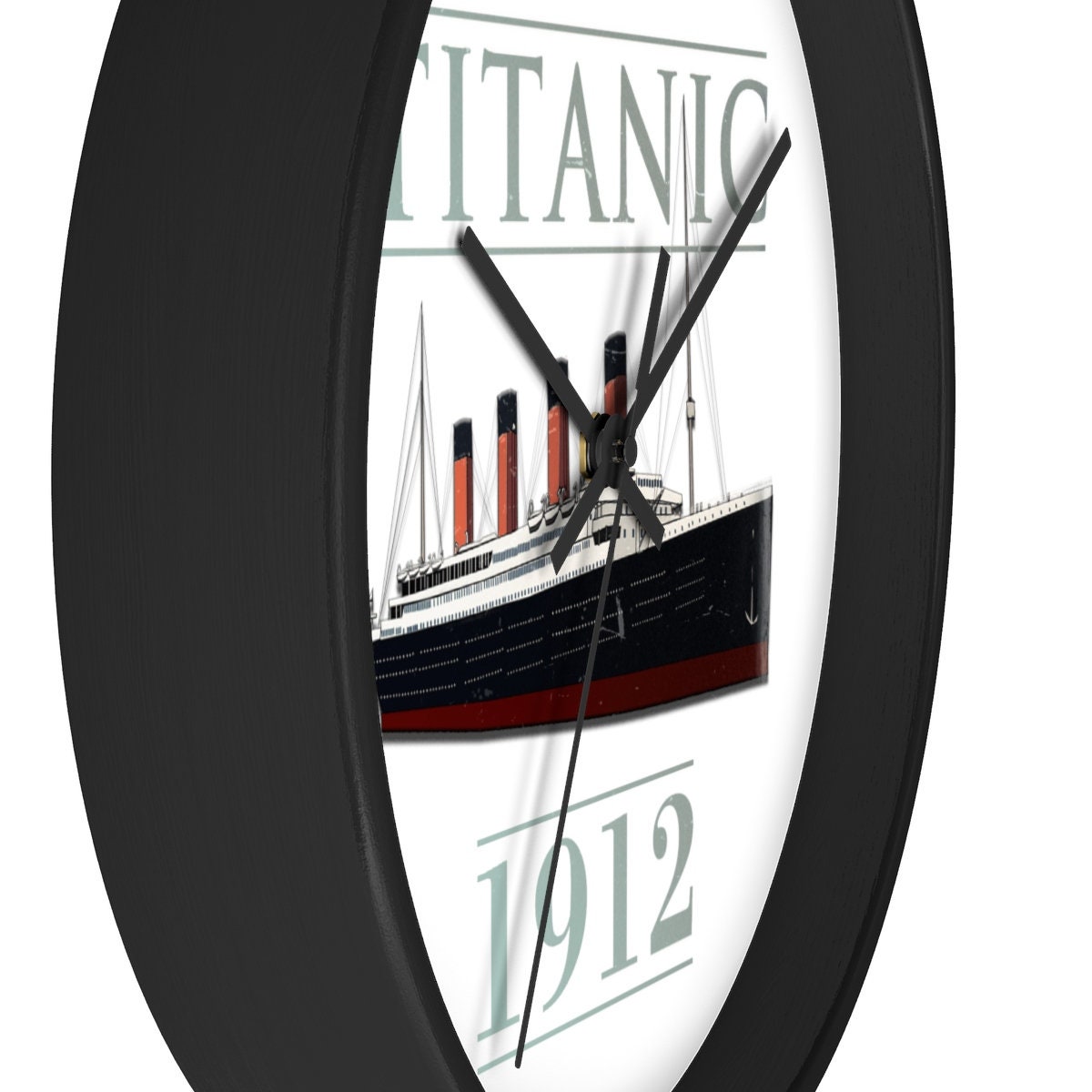 Titanic large wall clock, kitchen wall clock, unique wall clocks, Titanic personalized clock