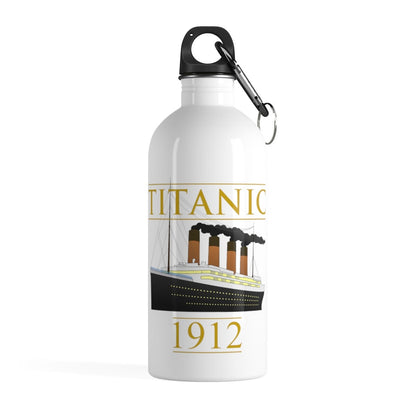 Water bottle with Titanic label, custom water bottle, metal water bottle, swim team gift