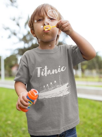 Vintage clothing Titanic, kid's 2-10 years travel shirt, Titanic party gift boy, movie t shirts