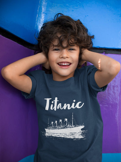 Vintage clothing Titanic, kid's 2-10 years travel shirt, Titanic party gift boy, movie t shirts