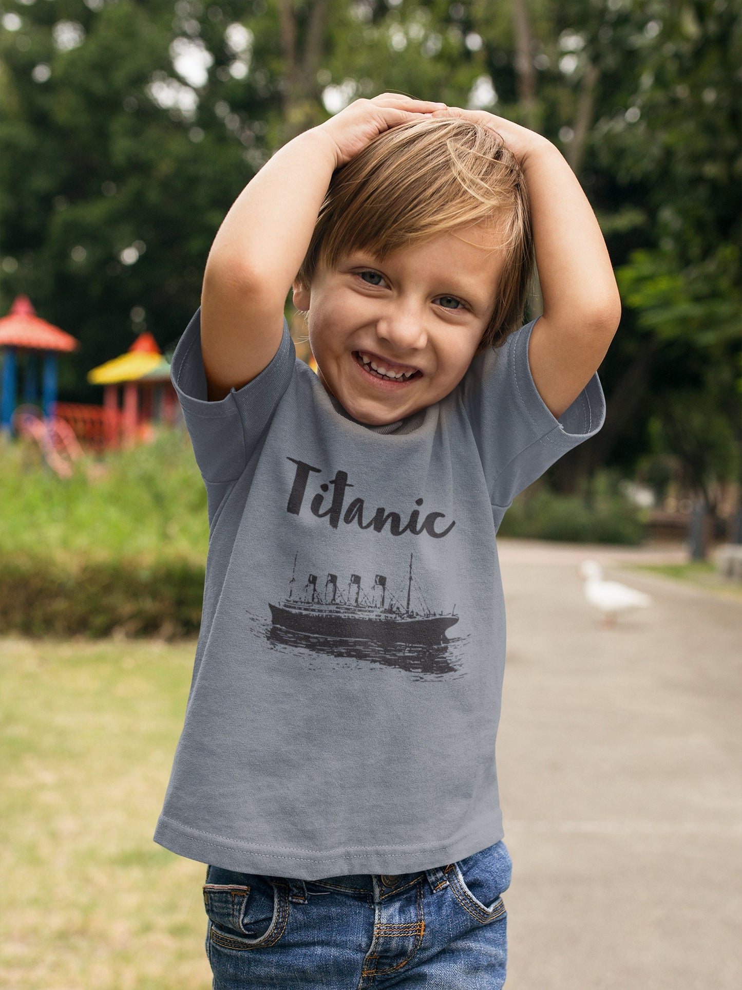 Titanic handmade shirt, travel tee shirt for summer adventures, 2-10 years old