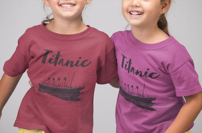 Titanic handmade shirt, travel tee shirt for summer adventures, 2-10 years old