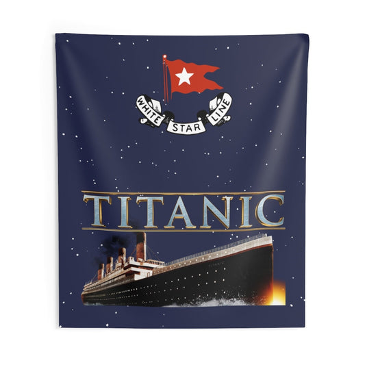 Indoor Wall Tapestries Titanic wall art, wall decor for boys room, tapestry wall hanging, boy room decor