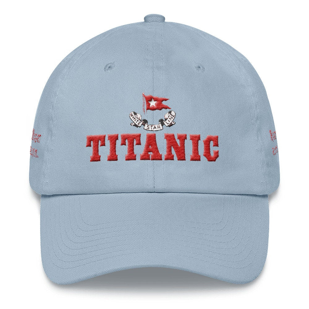 Titanic dad hat, embroidery dad cap, vintage trucker hat, embroidery font print