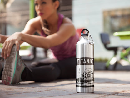 Titanic old movie style bottle, best gift for sea traveler, gym lover gift