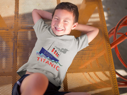 Adventure t shirt, summer cruise t-shirt for boy, Titanic tee 2-10 years old