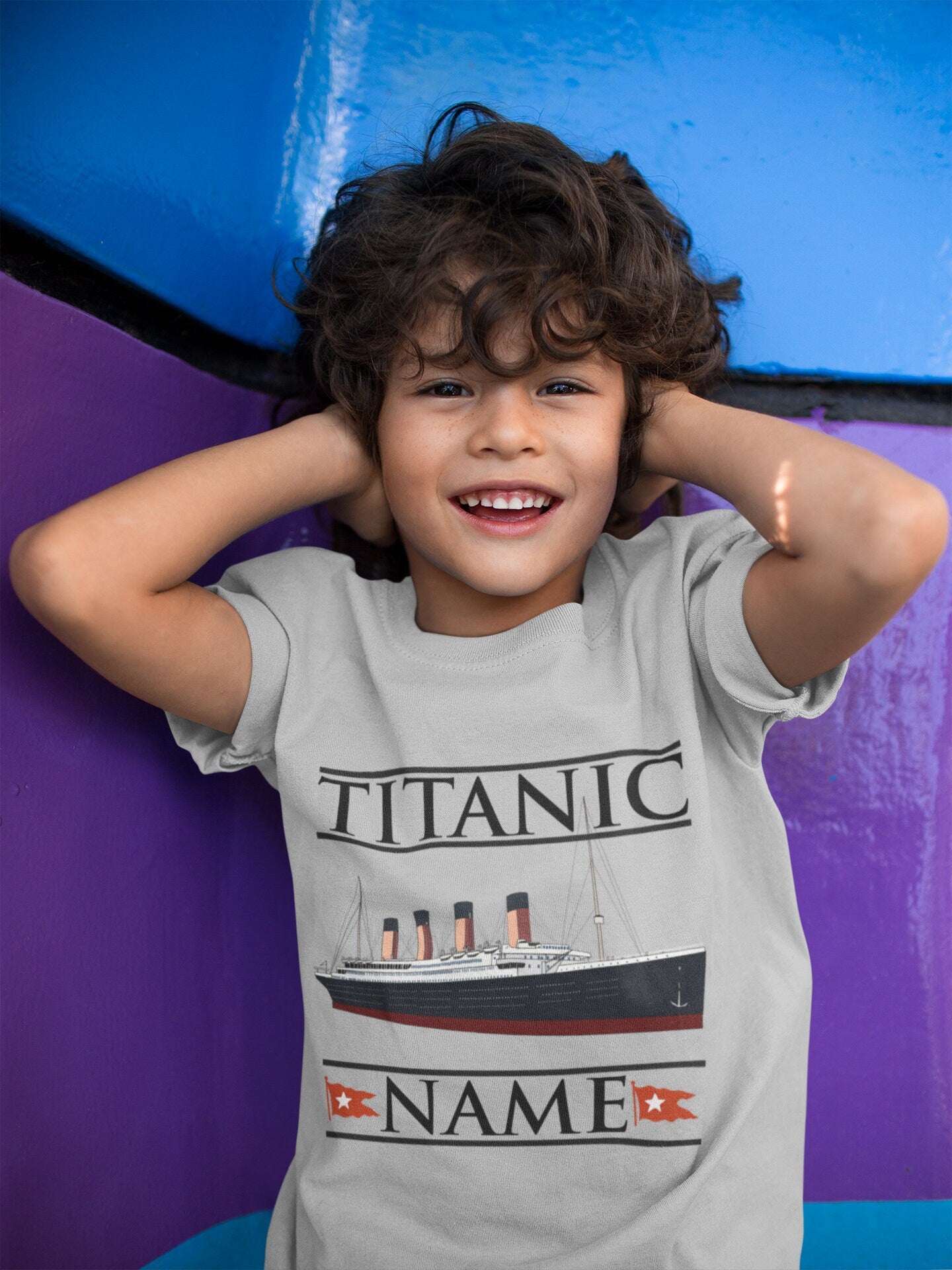 Personalized t shirt - name kids vintage shirt. Titanic personalized gift for Titanic lover, Titanic fan, history buff