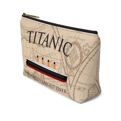 School pencil case with Titanic the world's biggest liner, gift for the pupil history buff - Titanic lover