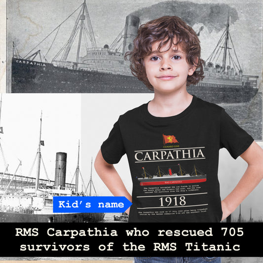 Carpathia custom name shirt, handmade t shirt - personalized Carpathia 8th gift for boy and girl