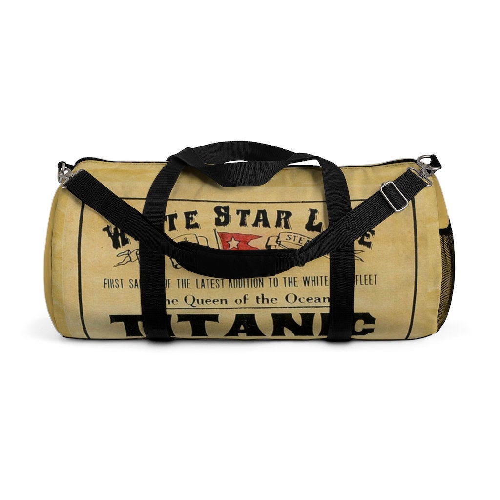 Titanic personalized duffel bag - White Star Line mens duffel bag - 10 year old boy gift, child duffel bag