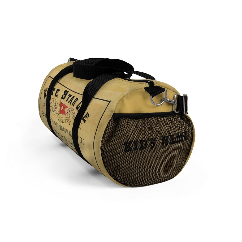 Titanic personalized duffel bag - White Star Line mens duffel bag - 10 year old boy gift, child duffel bag