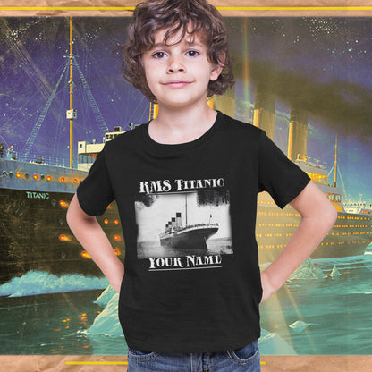 Titanic shirt - personalized reusable Titanic gift 8 year old boy, handmade clothing for RMS Titanic party, cruise shirt