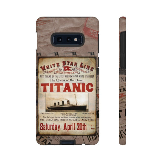 White Star Line tough cases, RMS Titanic The Queen of the Ocean phone cases, 9 year old boy gift - phone+cases