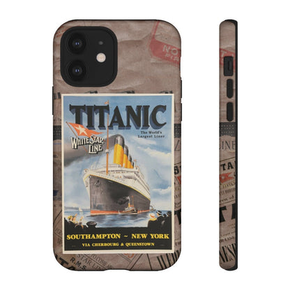 Titanic old poster tough cases, White Star Line phone cases -  galaxy cases, 10 year old boy gift