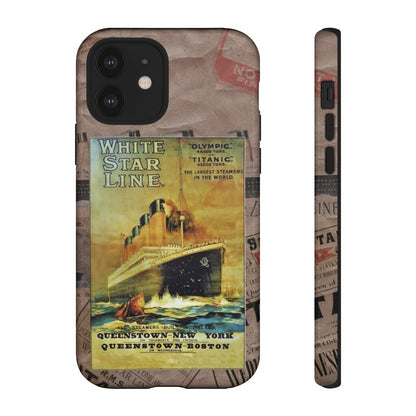 Titanic phone cases, White Star Line Tough Cases -  iphone 12 cases, 11 year old boy gift