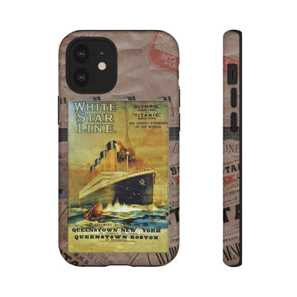 Titanic phone cases, White Star Line Tough Cases -  iphone 12 cases, 11 year old boy gift