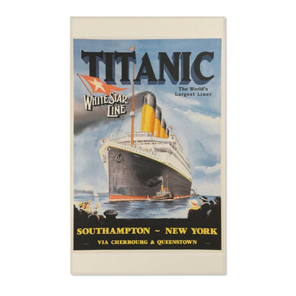 Area Rugs with Titanic, White Star Line vintage area rugs - 8 year old girl gift, kids area rugs for 6 year old boy