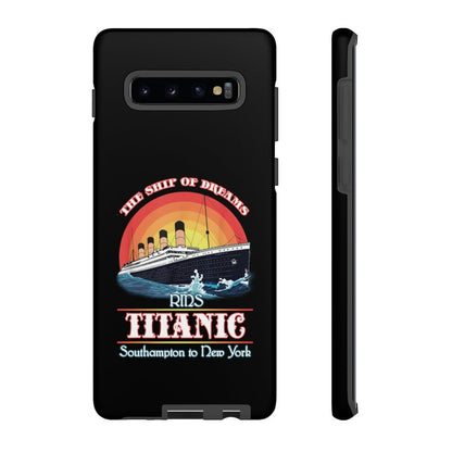 Black tough cases, Titanic phone cases - White Star Line vintage photographic print quality premium Cases, Titanic party gift