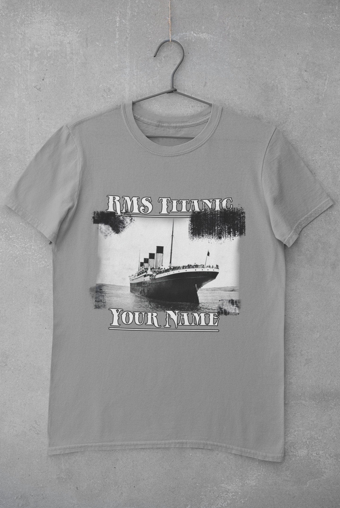 Titanic shirt - personalized reusable Titanic gift 8 year old boy, handmade clothing for RMS Titanic party, cruise shirt