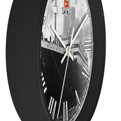 Titanic large wall clock, 10" unique high quality Wall Clock, White Star Line vintage wall clock - 8 year old boy gift