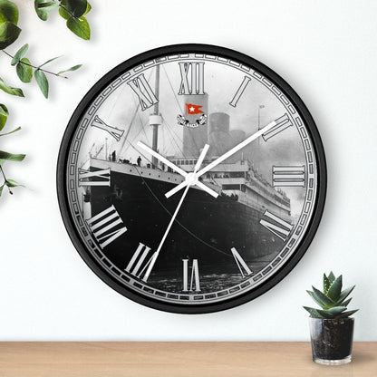 Titanic large wall clock, 10" unique high quality Wall Clock, White Star Line vintage wall clock - 8 year old boy gift