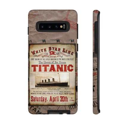 White Star Line tough cases, RMS Titanic The Queen of the Ocean phone cases, 9 year old boy gift - phone+cases