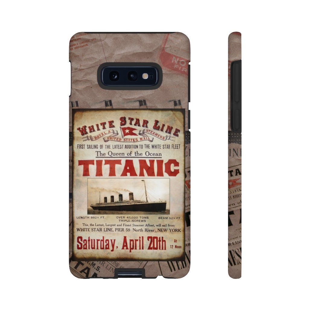 White Star Line tough cases, RMS Titanic The Queen of the Ocean phone cases, 9 year old boy gift - phone+cases