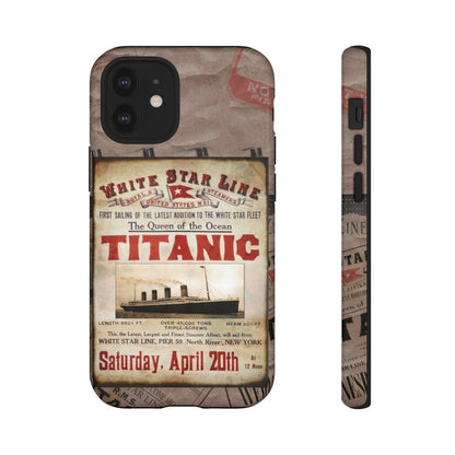 White Star Line tough cases, RMS Titanic The Queen of the Ocean phone cases, 9 year old boy gift - phone+cases