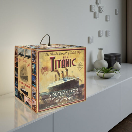 Titanic personalized lamp, vintage  personalized 3d lamp - personalized gift gift for 8 year old boy, handmade personalized home decor