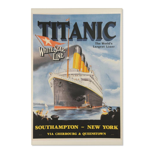 Area Rugs with Titanic, White Star Line vintage area rugs - 8 year old girl gift, kids area rugs for 6 year old boy