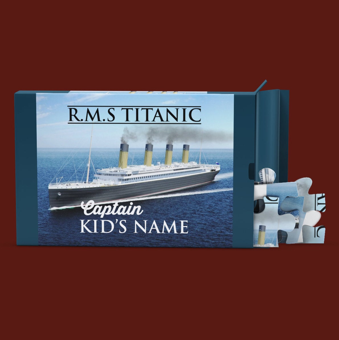 Titanic kid's name puzzles, personalized puzzles - custom puzzles for boy, Titanic party gift