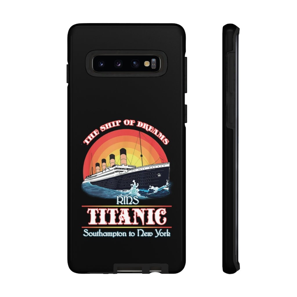 Black tough cases, Titanic phone cases - White Star Line vintage photographic print quality premium Cases, Titanic party gift