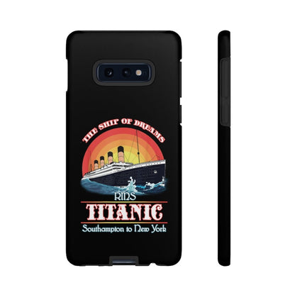 Black tough cases, Titanic phone cases - White Star Line vintage photographic print quality premium Cases, Titanic party gift