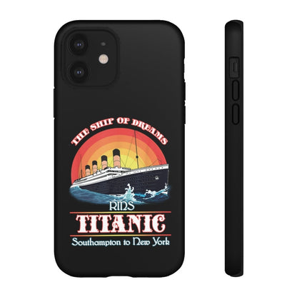 Black tough cases, Titanic phone cases - White Star Line vintage photographic print quality premium Cases, Titanic party gift