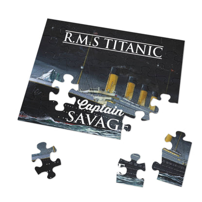 Jigsaw puzzle personalized, the Titanic kids puzzle name - antique puzzle, metal box puzzle pictures (30, 110, 252, 500, 1000-piece)