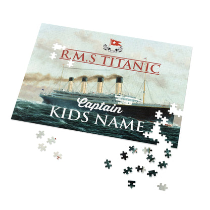 Titanic custom jigsaw puzzle, personalized name puzzle - name puzzle baby, gift for history lover (30, 110, 252, 500, 1000-piece)