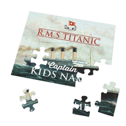 Titanic custom jigsaw puzzle, personalized name puzzle - name puzzle baby, gift for history lover (30, 110, 252, 500, 1000-piece)