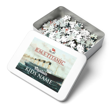 Titanic custom jigsaw puzzle, personalized name puzzle - name puzzle baby, gift for history lover (30, 110, 252, 500, 1000-piece)