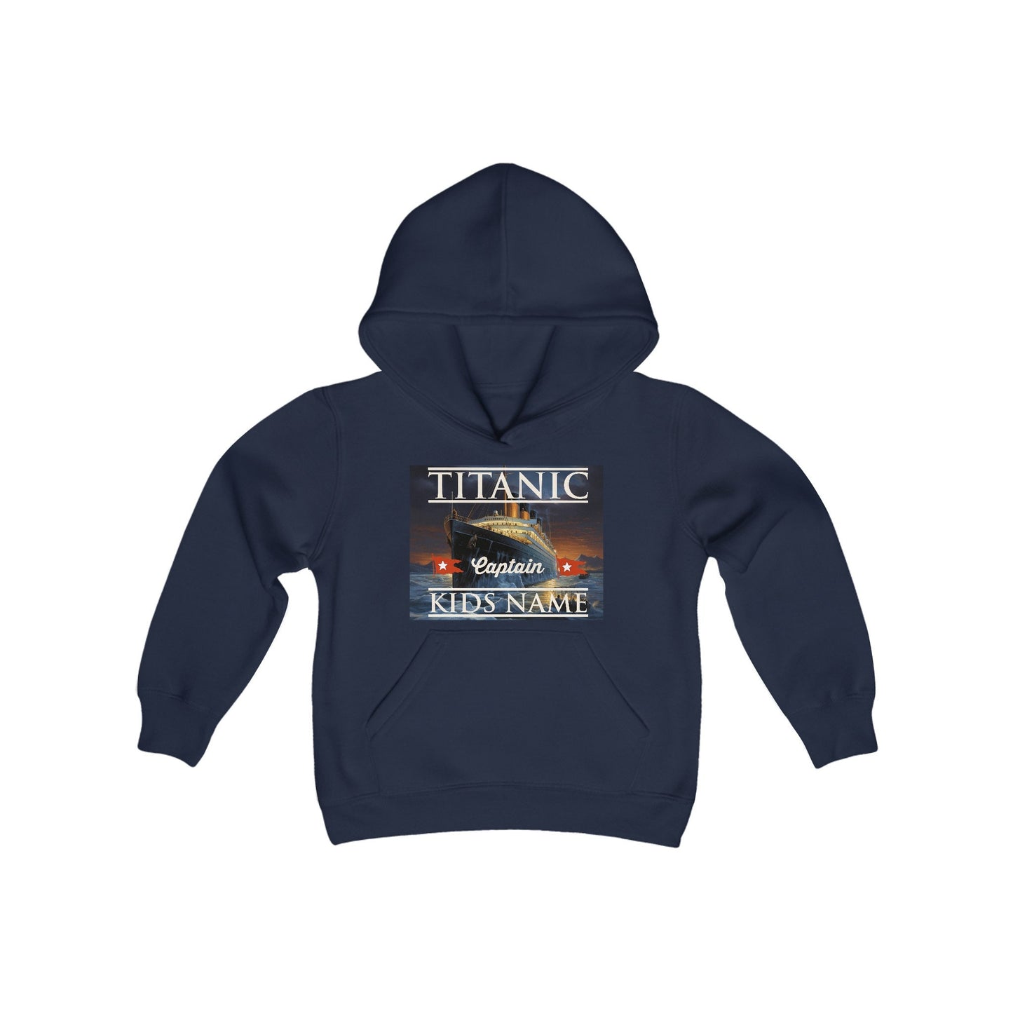 Titanic gift for the Titanic lover - custom hoodie with child name, personalization sweatshirt for history buff