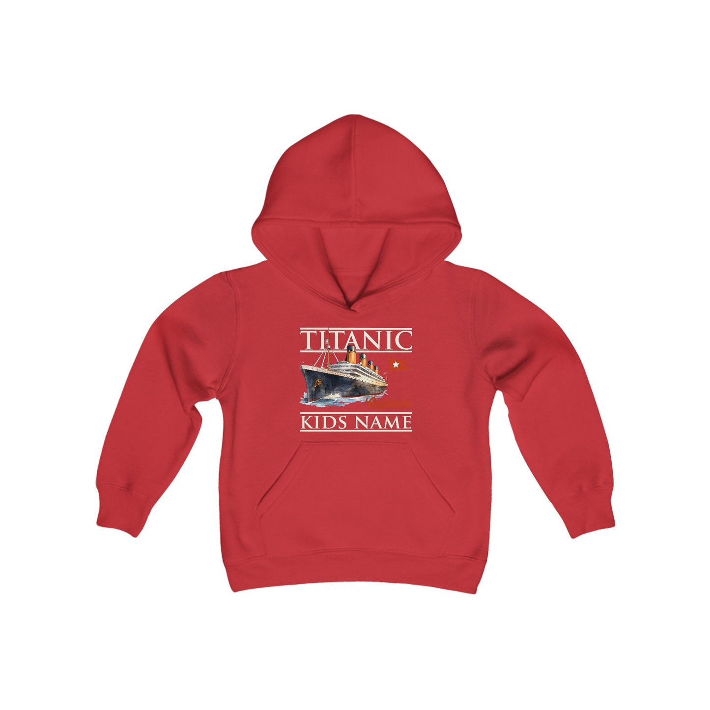 Youth hooded sweatshirt, Titanic pullover for kids, fleece hoodie for boys 6 7 8, hooded top, the Titanic lover Christmas gift