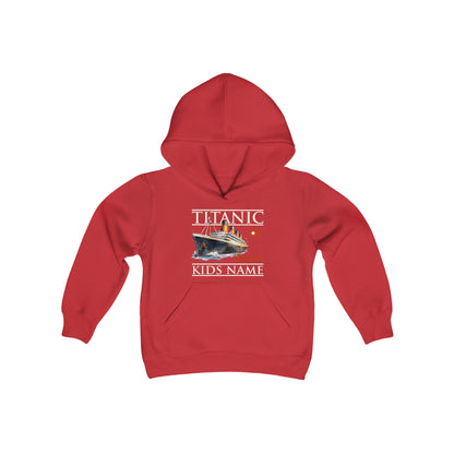 Youth hooded sweatshirt, Titanic pullover for kids, fleece hoodie for boys 6 7 8, hooded top, the Titanic lover Christmas gift