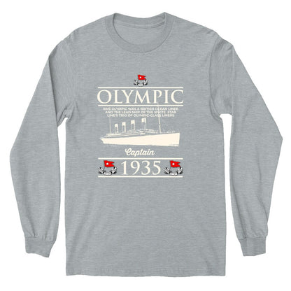 Olympic gift for history lover, Titanic's twin long sleeve shirts, shirt for boy and girl history buff, White Star Line tshirt (youth sizes)